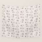 More Sleep Shih Tzu Wall Tapestry Gallery Image 4