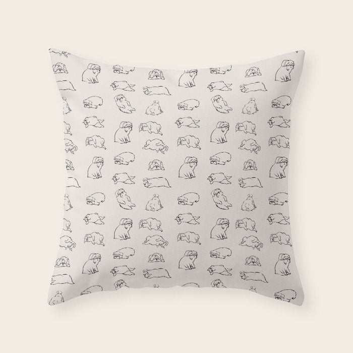 More Sleep Shih Tzu Throw Pillow Gallery Image 6
