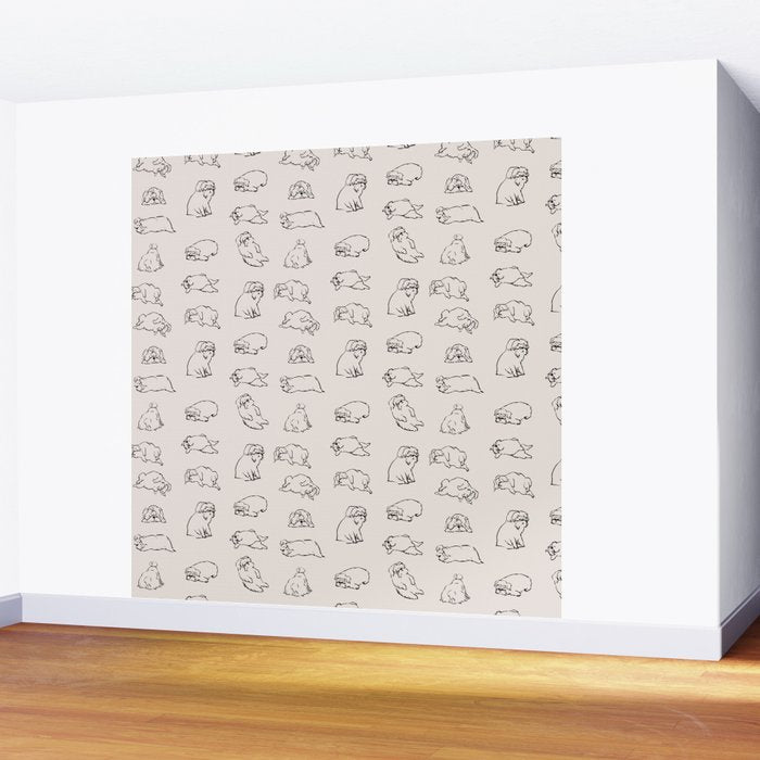 More Sleep Shih Tzu Wall Mural Gallery Image 2