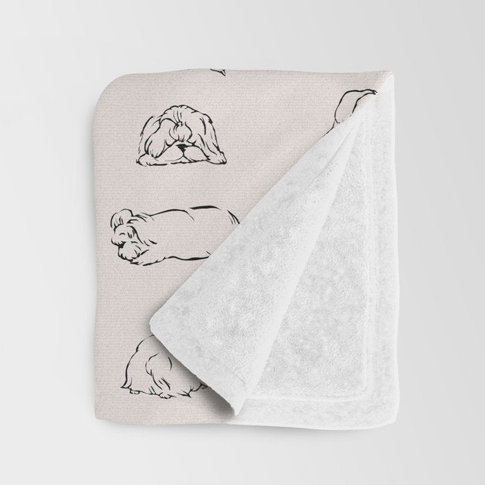 More Sleep Shih Tzu Throw Blanket Gallery Image 3