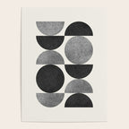 Black grey retro Mid century modern Poster Gallery Image 4
