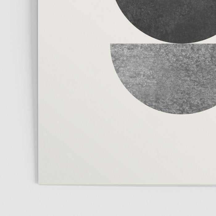 Black grey retro Mid century modern Poster Gallery Image 3
