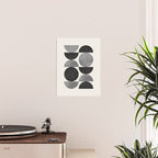 Black grey retro Mid century modern Poster Gallery Image 2
