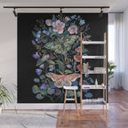 Moon Moth Mushroom Wall Mural Gallery Image 1