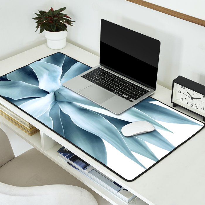 Bursting into life - teal Desk Mat Gallery Image 2
