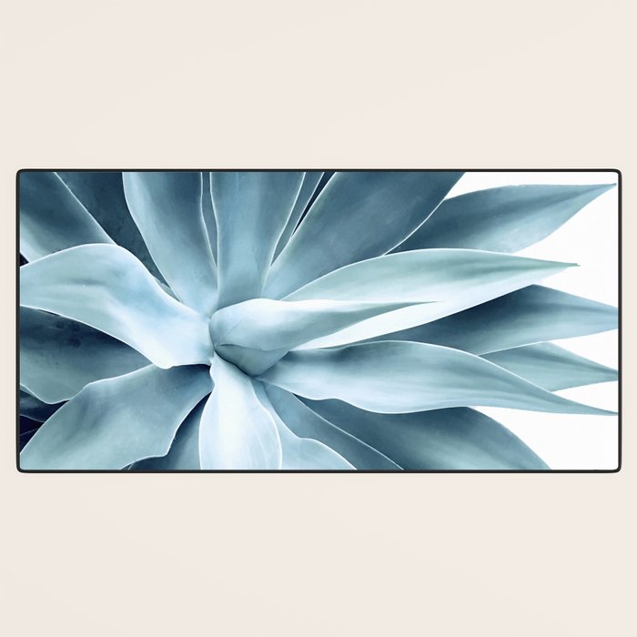 Bursting into life - teal Desk Mat Gallery Image 3