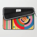 Bold Rainbow Sunflower, Circles, Girl and Pop Wave Laptop Sleeve Gallery Image 2
