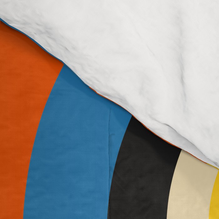 Bold Rainbow Sunflower, Circles, Girl and Pop Wave Comforter Gallery Image 4