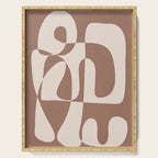 Mocha Modern Abstract 1 Serving Tray Gallery Image 1