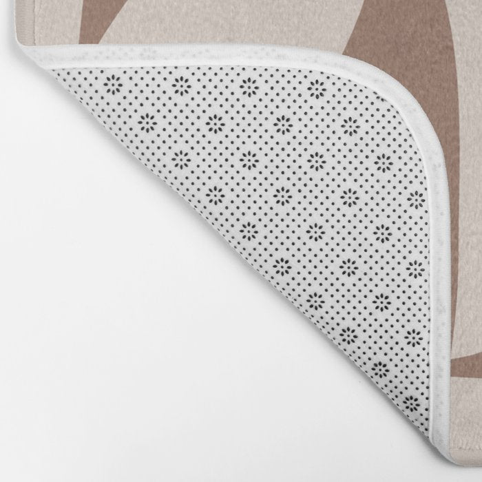 Mocha Modern Abstract 1 Bath Mat Gallery Image 2