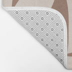 Mocha Modern Abstract 1 Bath Mat Gallery Image 2