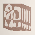 Mocha Modern Abstract 1 Wrapping Paper Gallery Image 3