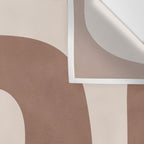 Mocha Modern Abstract 1 Wall Tapestry Gallery Image 3