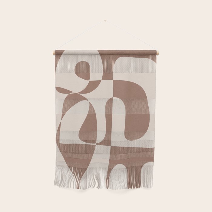 Mocha Modern Abstract 1 Wall Hanging Gallery Image 1