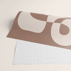 Mocha Modern Abstract 1 Wrapping Paper Gallery Image 2