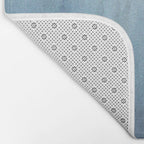 Abstract Blue Ombre Misty Forest Bath Mat Gallery Image 2