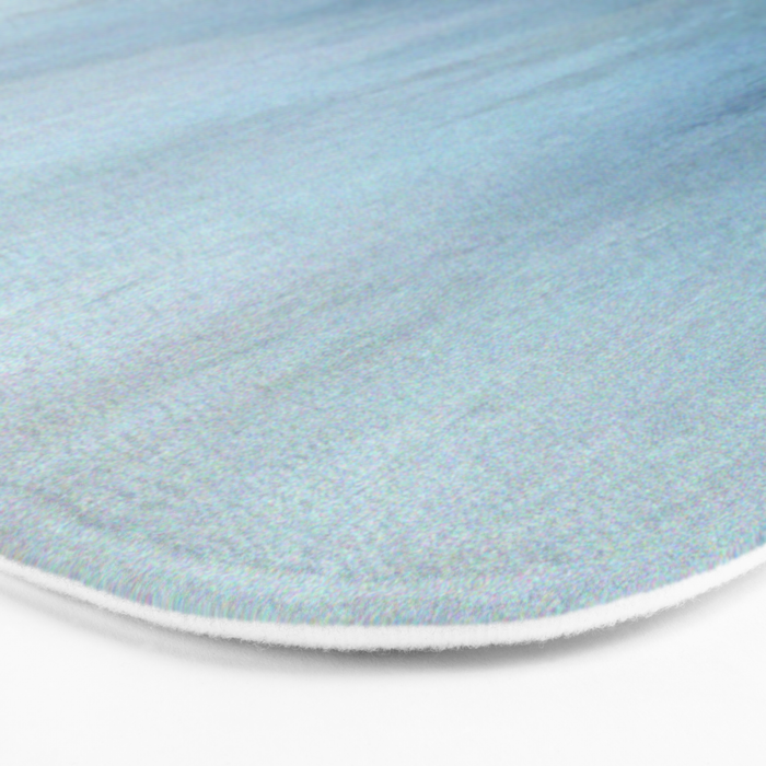 Abstract Blue Ombre Misty Forest Bath Mat Gallery Image 3