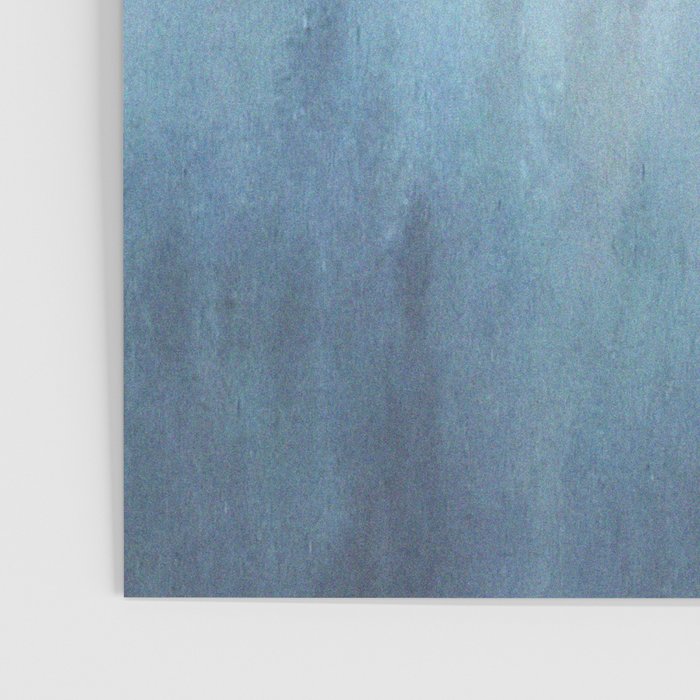 Abstract Blue Ombre Misty Forest Poster Gallery Image 3