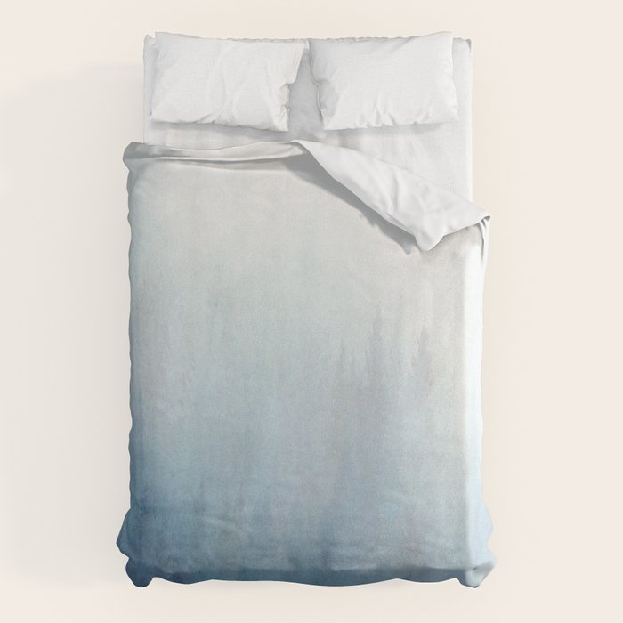 Abstract Blue Ombre Misty Forest Duvet Cover Gallery Image 6