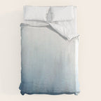 Abstract Blue Ombre Misty Forest Duvet Cover Gallery Image 6