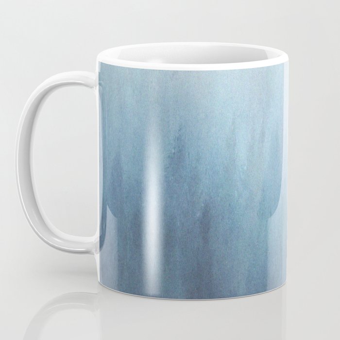 Abstract Blue Ombre Misty Forest Coffee Mug Gallery Image 3