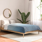 Abstract Blue Ombre Misty Forest Comforter Gallery Image 2