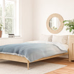 Abstract Blue Ombre Misty Forest Duvet Cover Gallery Image 2