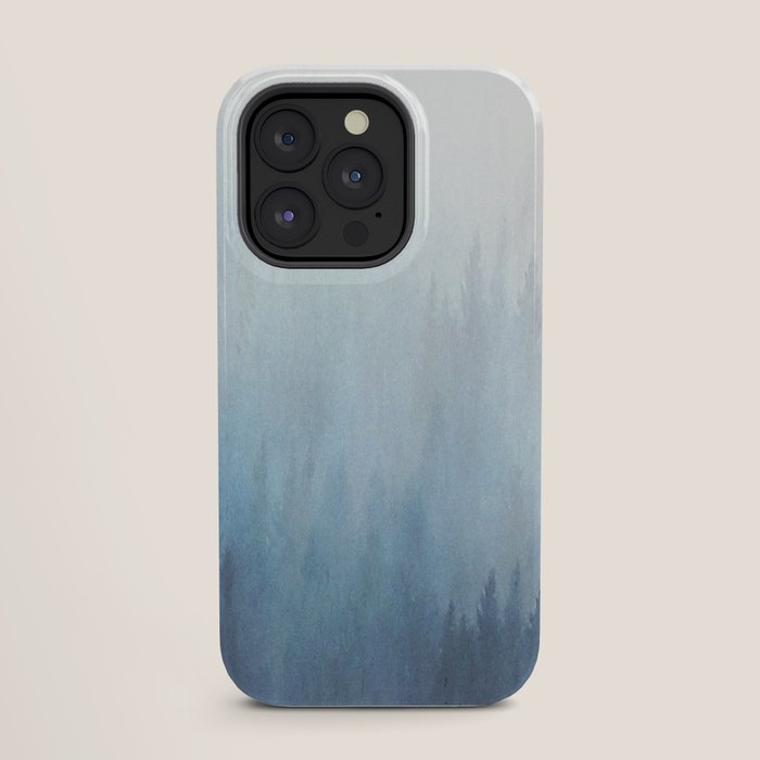 Abstract Blue Ombre Misty Forest iPhone Case Gallery Image 27