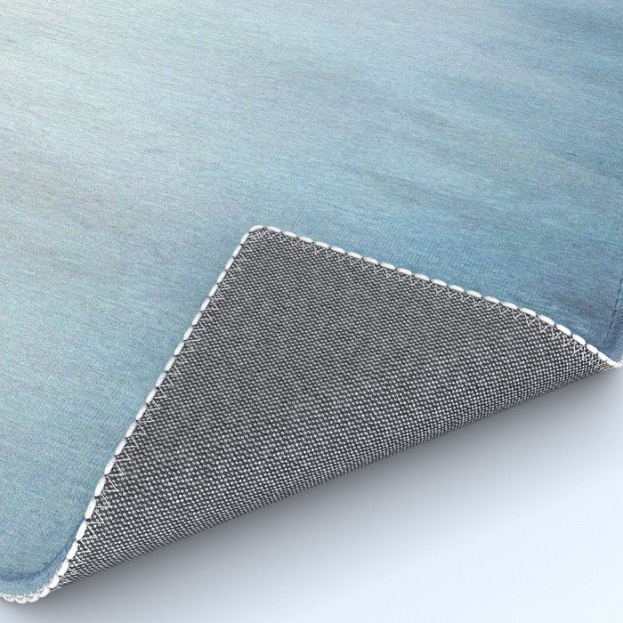 Abstract Blue Ombre Misty Forest Rug Gallery Image 4