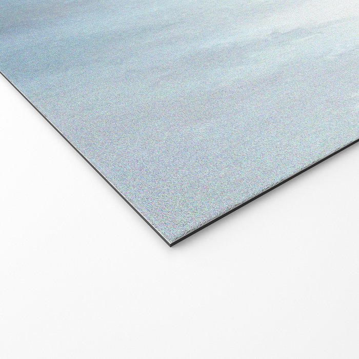 Abstract Blue Ombre Misty Forest Welcome Mat Gallery Image 2