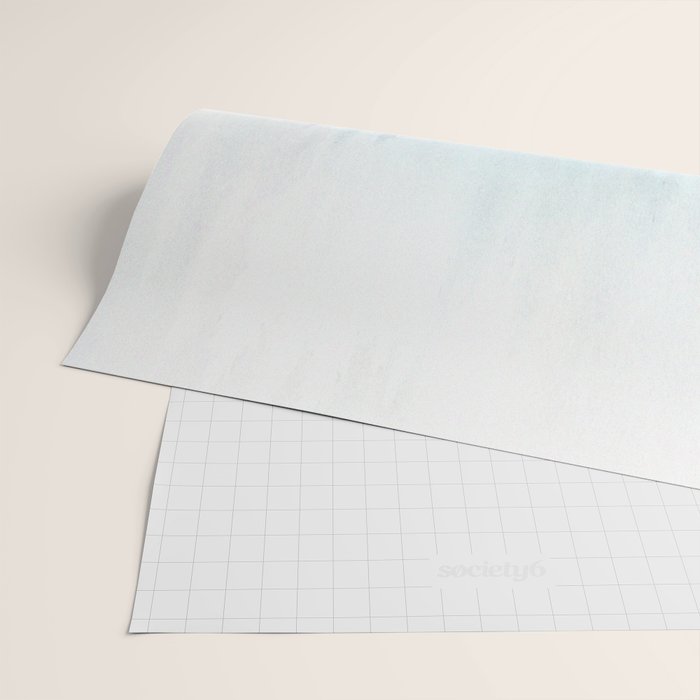 Abstract Blue Ombre Misty Forest Wrapping Paper Gallery Image 2