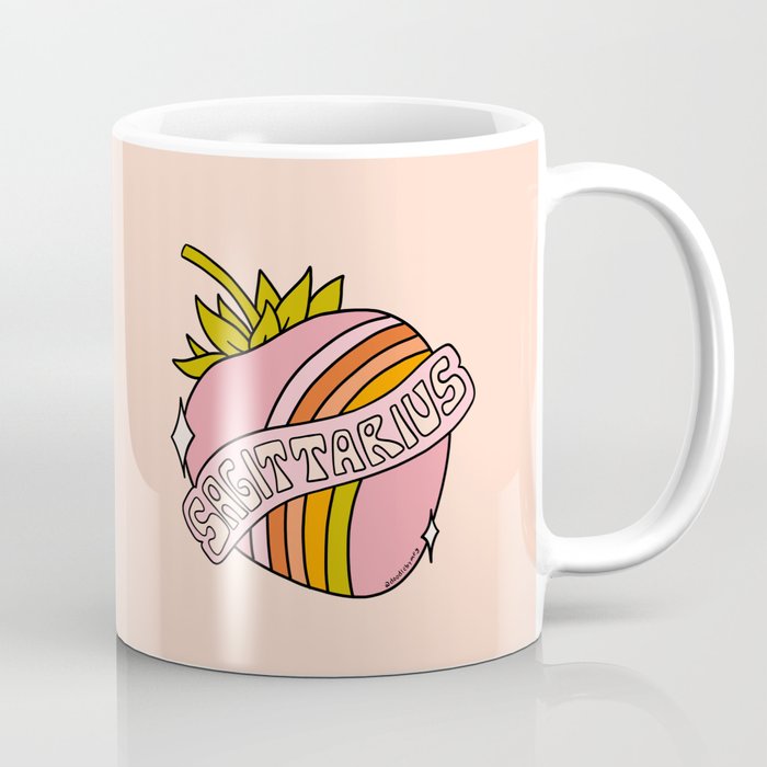 Sagittarius Strawberry Coffee Mug Gallery Image 1