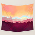 Scarlet Desert Wall Tapestry Gallery Image 4