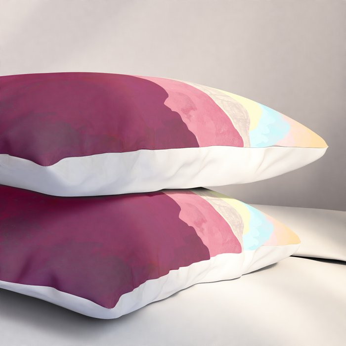 Scarlet Desert Pillow Sham Gallery Image 3