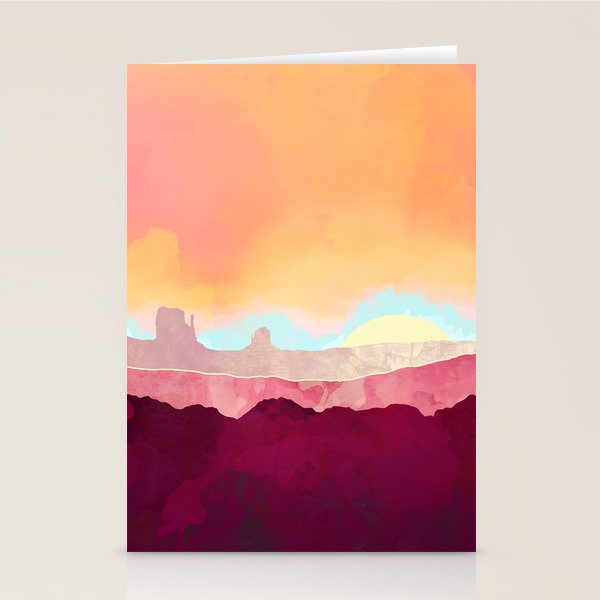 Scarlet Desert Stationery Card Gallery Image 1