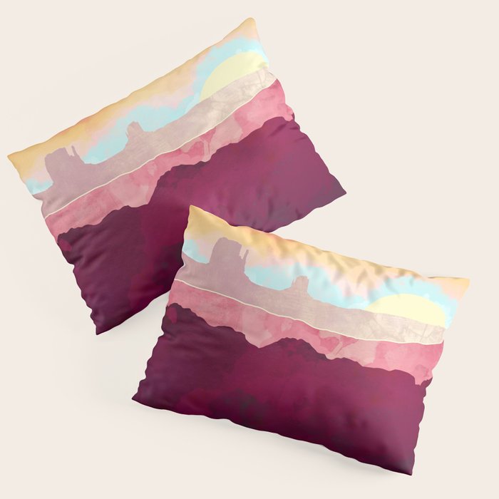 Scarlet Desert Pillow Sham Gallery Image 3