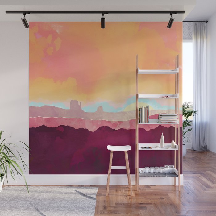 Scarlet Desert Wall Mural Gallery Image 1