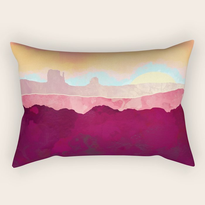 Scarlet Desert Rectangular Pillow Gallery Image 2