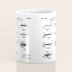 Fly Fishing Patent - Fisherman Art - Black Chalkboard Coffee Mug Gallery Image 4
