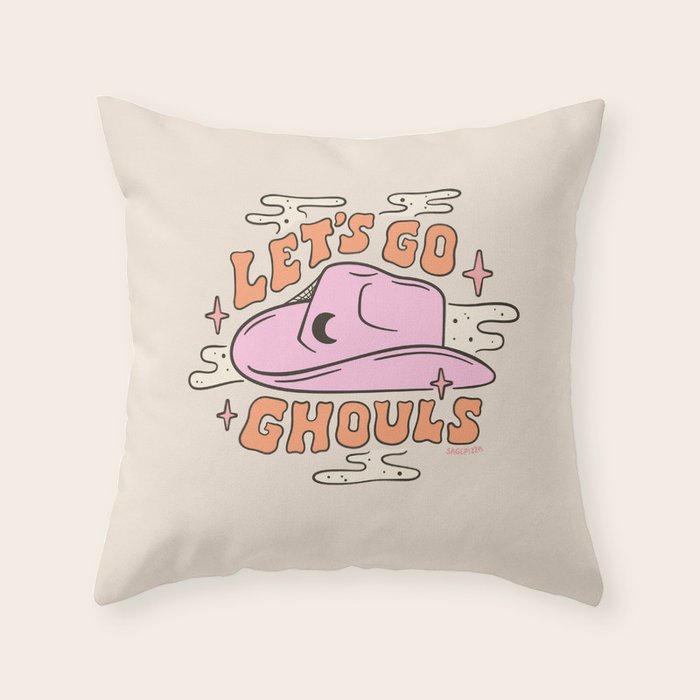 LET'S GO GHOULS Throw Pillow Gallery Image 6