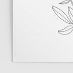 Minimal Line Art Woman with Peonies Poster Gallery Image 3