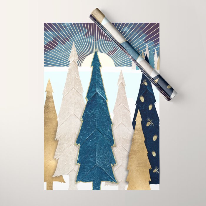 Winter Trees Wrapping Paper Gallery Image 1