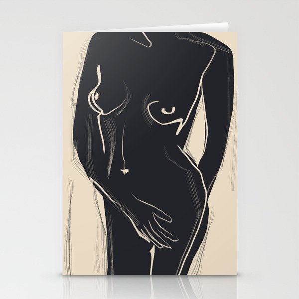 Abstract Art Nude 5 Stationery Card Gallery Image 2