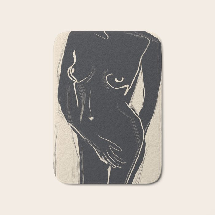 Abstract Art Nude 5 Bath Mat Gallery Image 1