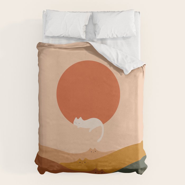 Cat Landscape 127: A Big Hole Duvet Cover Gallery Image 1