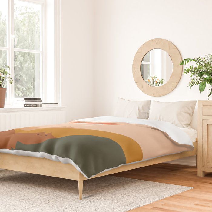 Cat Landscape 127: A Big Hole Duvet Cover Gallery Image 2