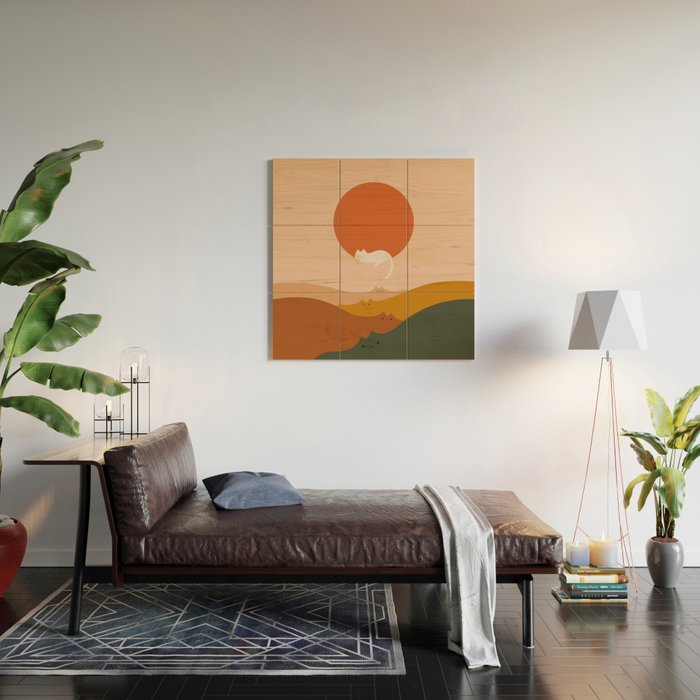 Cat Landscape 127: A Big Hole Wood Wall Art Gallery Image 2