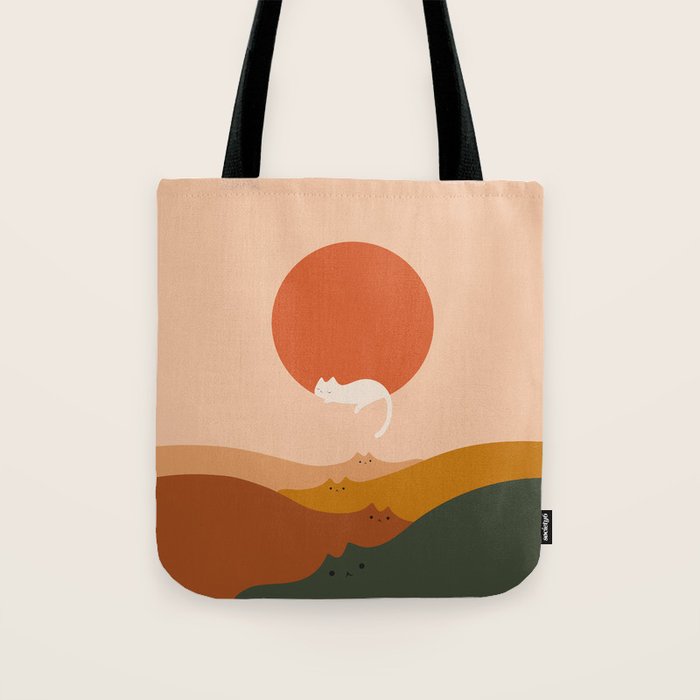 Cat Landscape 127: A Big Hole Tote Bag Gallery Image 1