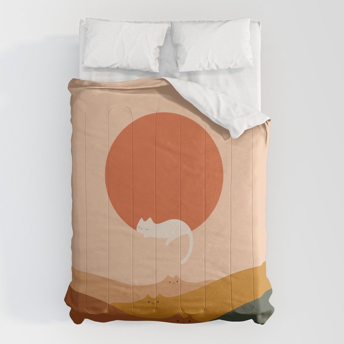 Cat Landscape 127: A Big Hole Comforter Gallery Image 6