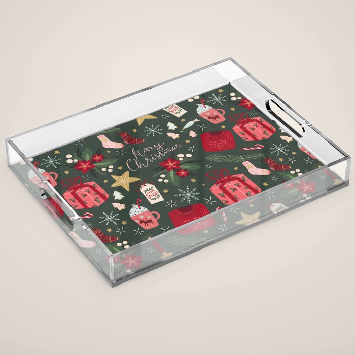 Merry Christmas Acrylic Tray Gallery Image 1
